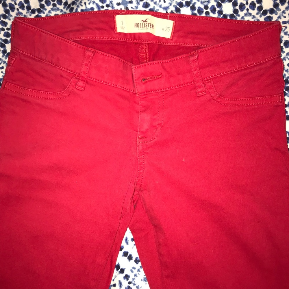 Red hot jeans